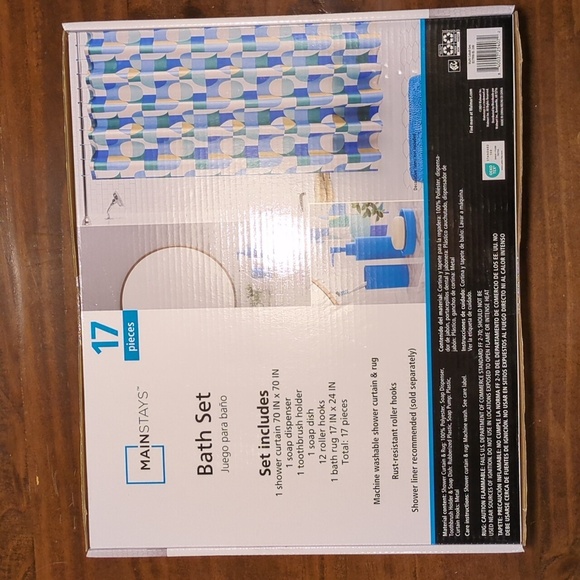 Bath Set, 17 Pieces by Mainstays - Picture 3 of 13